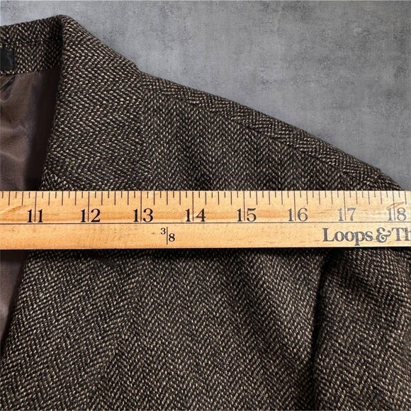 RALPH LAUREN Mens Blazer 42L Sport Coat 2-Button Jacket Brown 100% Wool Suits - Picture 7 of 13